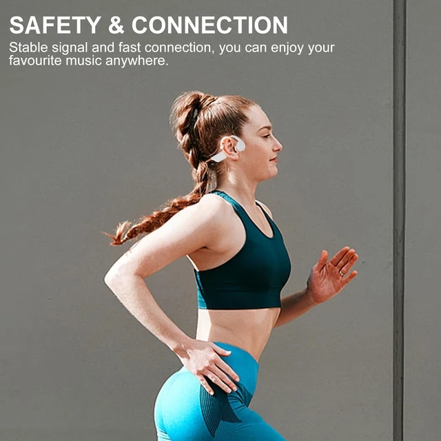 Alt view image 4 of 5 - Swimming Headphones Waterproof Bone Conduction Headphone Underwater Earbud