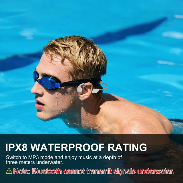 Alt view image 2 of 5 - Swimming Headphones Waterproof Bone Conduction Headphone Underwater Earbud