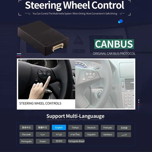 Alt view image 3 of 5 - Slakerbe 4G+64G 9" Android 14 Car Radio for Ford Transit Connect 2014-2018