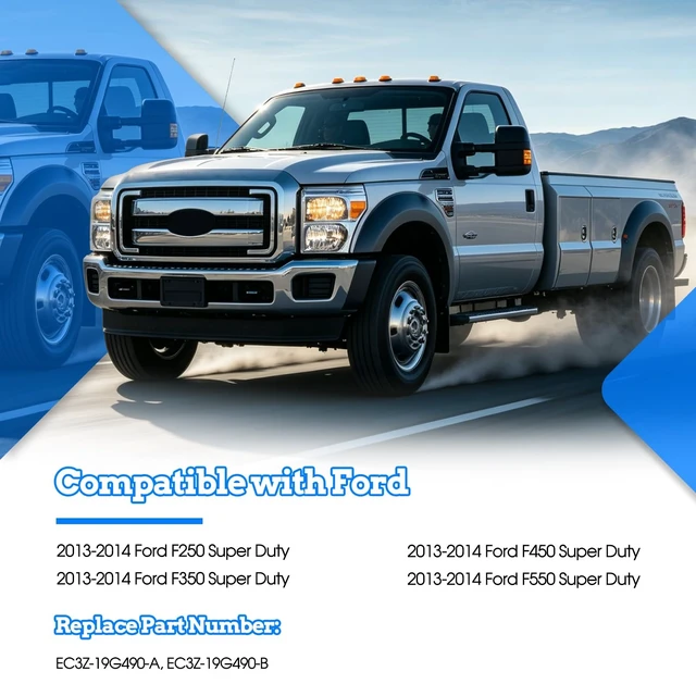 Alt view image 3 of 5 - Rear View Backup Reverse Camera Compatible with Ford F250 F350 F450 F550 Super Duty 2013 2014, Safety Parking Back Up Assist Camera Replace Number EC3Z-19G490-A