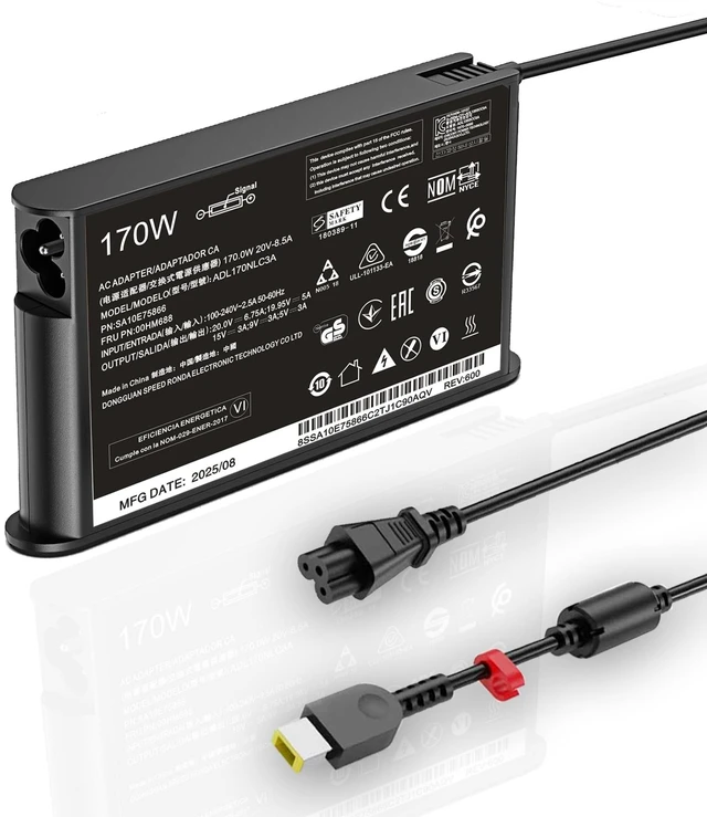 Main image of 170W Slim Charger Fit for Lenovo Thinkpad T15p T15g P15v P16v P15 P16 P17