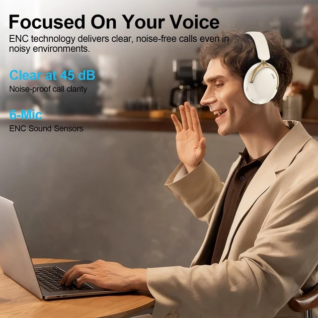 Alt view image 2 of 5 - Wireless Headphones Over Ear Bluetooth Headphones for Google Pixel 11 Pro