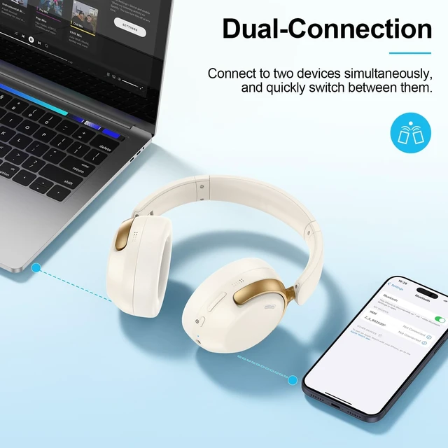 Alt view image 4 of 5 - Wireless Headphones Over Ear Bluetooth Headphones for Google Pixel 11 Pro
