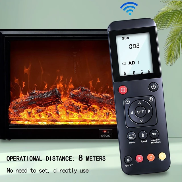 Alt view image 3 of 5 - RYQIF Replacement Remote Control Fits Amantii SYM Bespoke BI-40-DEEP-XT BI-88-DEEP-XT/ARGON NMARBI100 NMARBI130/Ambiance INS-FM-30 INS-AMB-30 INS-FM-34 /Sierra Flame FS2692 INS-FM-30 INS-FM-34