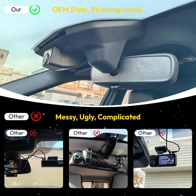 Alt view image 3 of 5 - GATGIT OEM-Fit 4K Dash Cam Custom for Gen5 Grand Cherokee 2022-2026