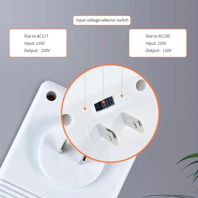 Alt view image 3 of 5 - Voltage Converter 70W 110V/120V to 220V/240V Step-Up&Down Voltage Converter Transformer for Travel