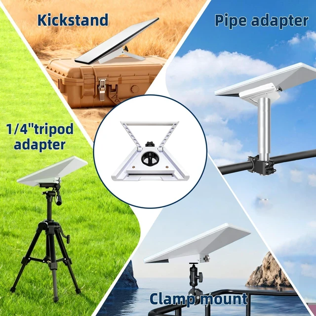 Alt view image 5 of 5 - Starlink Mini Kickstand, Star Link Mini Pipe Mount with 1/4" Tripod Adapter