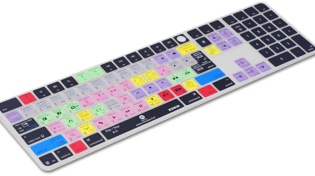 Alt view image 3 of 5 - XSKN Premiere Pro Shortcut Keyboard Cover for iMac M4 Magic Keyboard with Touch ID and Numeric Keypad A3119