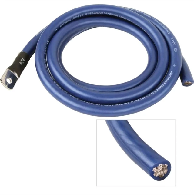 Alt view image 3 of 5 - NVX True Spec 1/0 Gauge 100% OFC Wire Big 3 Amp Wiring