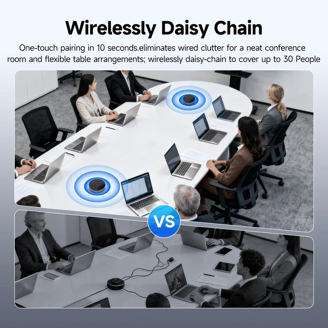 Alt view image 4 of 5 - SVBONY SVN O1 Conference Speaker Compatible with Zoom for 26 Participants