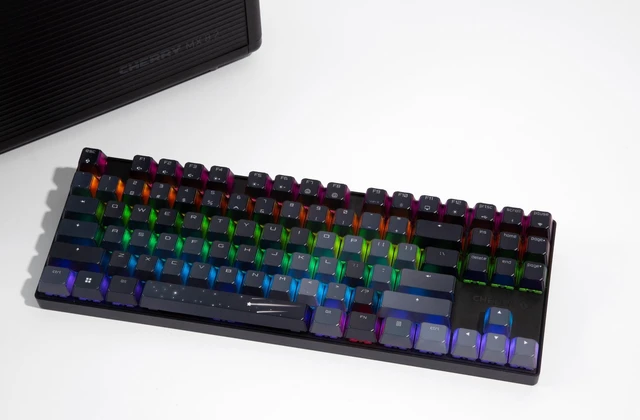 Alt view image 2 of 5 - Cherry MX 8.2 TKL Wireless XAGA, Tenkeyless Mechanical Gaming Keyboard, Bluetooth, 2.4 GHz & Wired Mode, Double-Shot PBT Keycaps, MX2A Brown Switches, Black