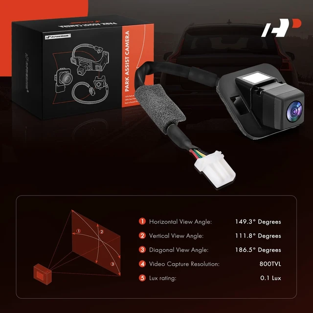 Alt view image 2 of 5 - A-Premium Rear View Backup Camera Compatible with Honda