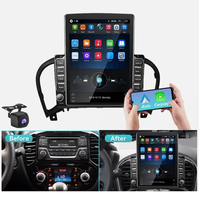 Alt view image 3 of 5 - 4G+64G Car Stereo for Nissan Juke 2010-2014 with Carplay Android Auto