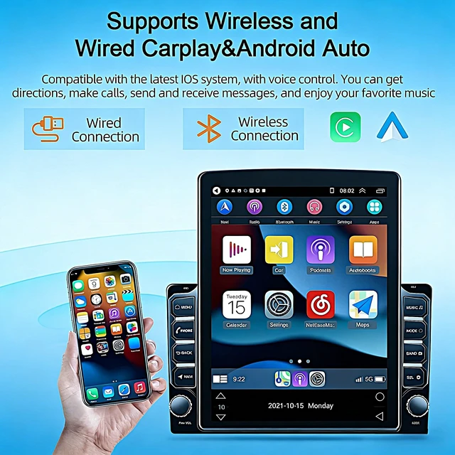 Alt view image 4 of 5 - 4G+64G Car Stereo for Nissan Juke 2010-2014 with Carplay Android Auto