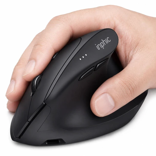 Main image of INPHIC X9 Pro Ergonomic Wireless Mouse 12800DPI Rechargeable Vertical Mouse