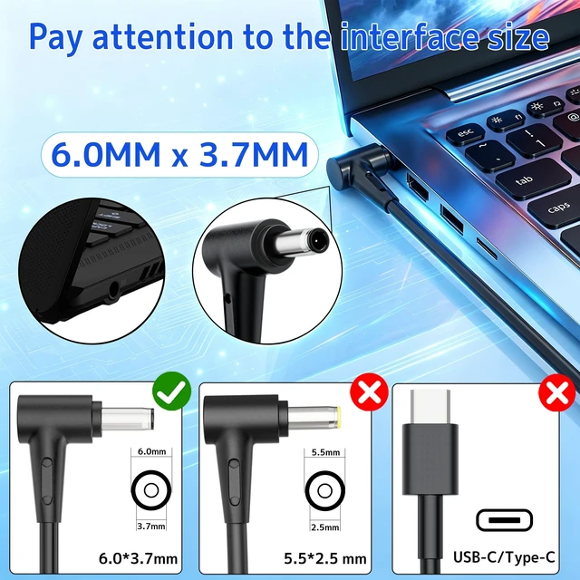Alt view image 3 of 5 - 240W Laptop Charger ADP-240EB B for Asus ROG Zephyrus Strix G TUF Vivobook