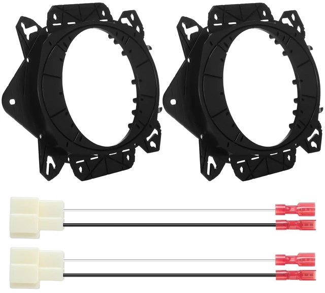 Main image of Saysurey 2 Pcs Car Speaker Adapter Mount Kit for 6.5 and 6 x 9 Speakers Front Door Speaker Mount Adapter with Wiring Harness for Car Audio System Spacer Ring Bracket Vehicle Accessories