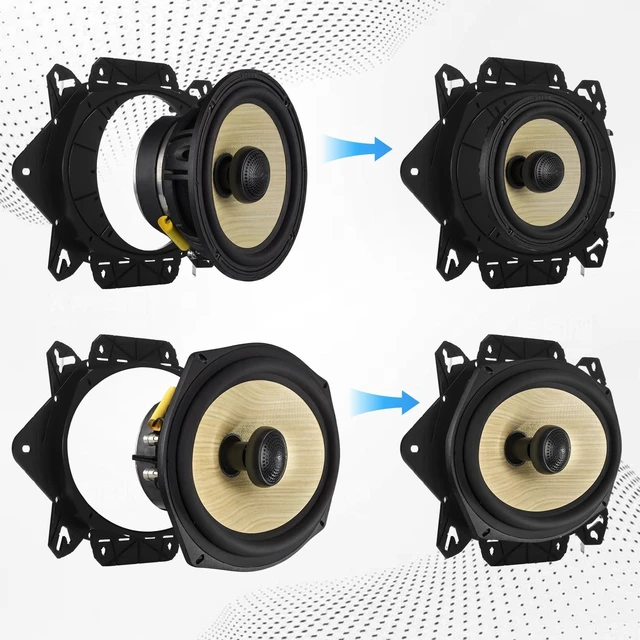 Alt view image 5 of 5 - Saysurey 2 Pcs Car Speaker Adapter Mount Kit for 6.5 and 6 x 9 Speakers Front Door Speaker Mount Adapter with Wiring Harness for Car Audio System Spacer Ring Bracket Vehicle Accessories