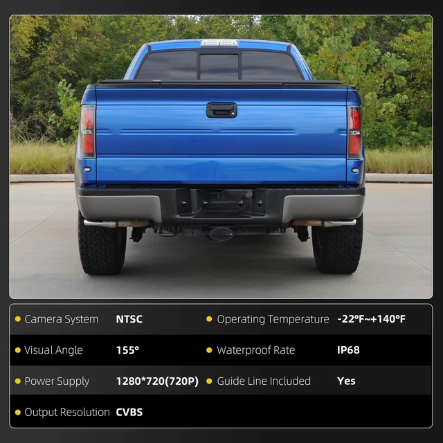 Alt view image 2 of 5 - Dasbecan Tailgate Handle Backup Camera Compatible with 2005-2014 Ford F150