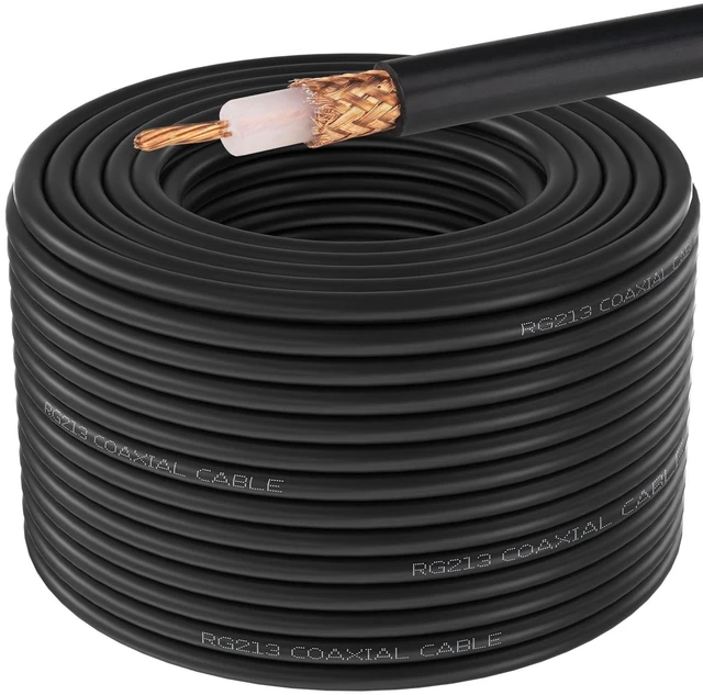 Main image of YOTENKO RG213 Coaxial Cable Bulk 200FT, 50 Ohm Low Loss RG-213 Coax Cable