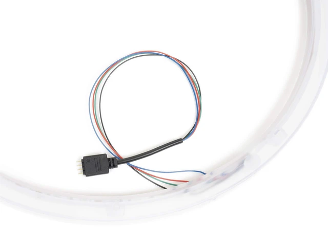 Alt view image 4 of 5 - BELVA BSA10LED Universal 10-inch RGB LED Subwoofer Light Ring with Remote (1 Ring)