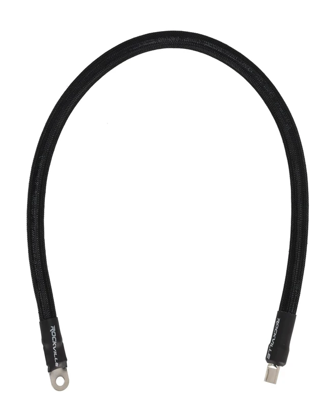 Alt view image 2 of 4 - Rockville CZG2B 0 AWG Tinned OFC 2.5 Ft Black Car Audio Ground Wire Kit