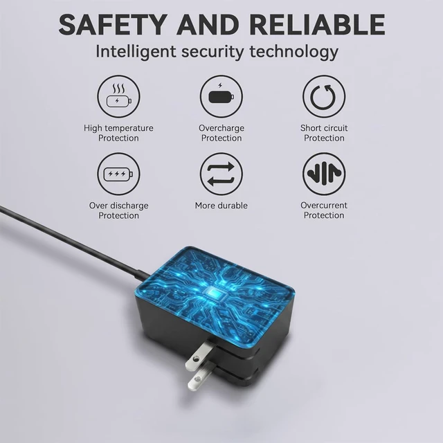 Alt view image 5 of 5 - 45W Surface Pro Charger USB C Wall Charger for Microsoft Surface Pro