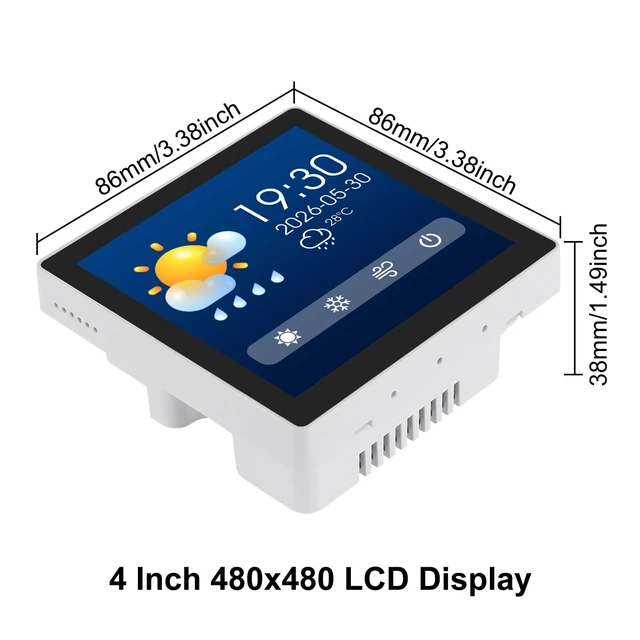 Alt view image 4 of 5 - ESP32-S3 4 inch LCD Touch Screen Display 480x480 Development Board