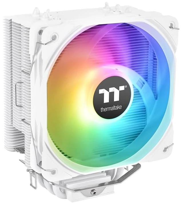 Main image of Thermaltake UX200 SE White 5V Motherboard ARGB Sync 16.8 Million Colors 15 Addressable LED Intel/AM5/AMD (LGA 1851/1700) Universal Socket Hydraulic Bearing 170W CPU Cooler CL-P116-AL12