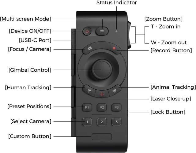 Alt view image 3 of 5 - OBSBOT Tail Air Smart Remote Controller