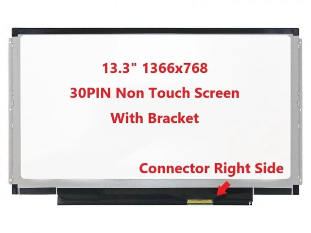 Alt view image 3 of 5 - Fullcom New LCD Replacement Screen (Non Touch) 13.3 Inch B133XTN01.6 HW1A HW4A HD 1366x768 30 Pin for Laptop/Display/Screen/LCD Application
