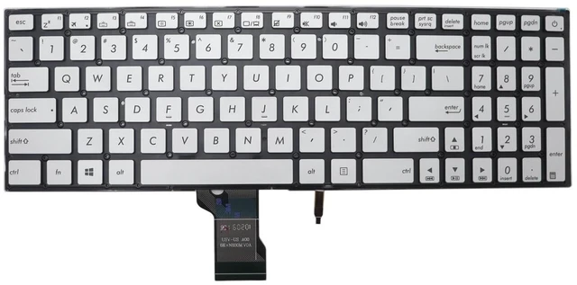 Main image of New Replacement Keyboard for Asus ZenBook Pro UX501 UX501J UX501JW UX501V UX501VW N541 Q501 Q501L Q501LA Q501LA-BBI5T03 N541L N541LA G501J G501JW G501VW Backlit US Silver