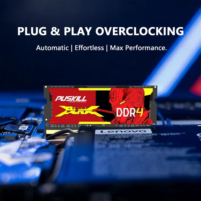 Alt view image 5 of 5 - PUSKILL 16GB DDR4 3200MHz RAM (2x8GB) SODIMM CL22 Laptop