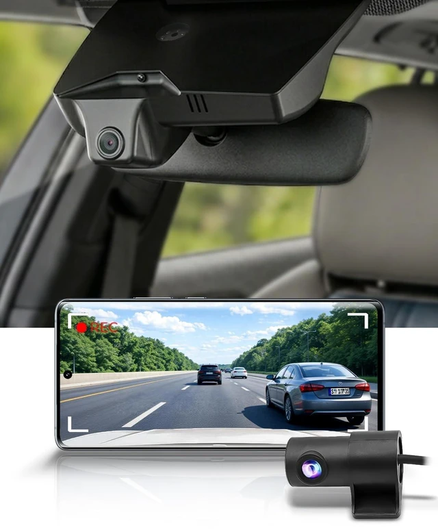 Main image of Fitcamx Front 4K+Rear 1080P Dash Cam Adapts for Kia EV9 2023-2026 (Part No#DO000), OEM Factory Look, Dual HD Video, WiFi & APP, Loop Recording, Gravity Sensor, Easy to Operate, 128GB Card