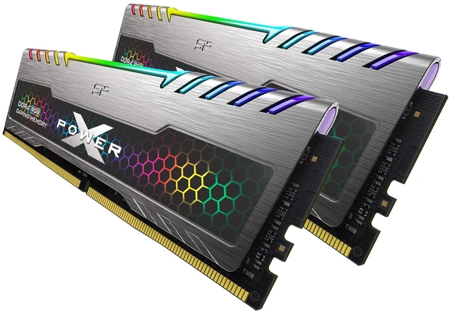 Main image of SP Silicon Power 16GB (8GBx2) XPOWER RGB Turbine Gaming DDR4 3200MHz (PC4 25600) 288-pin CL16 1.35V UDIMM Desktop Memory Module - Low Voltage
