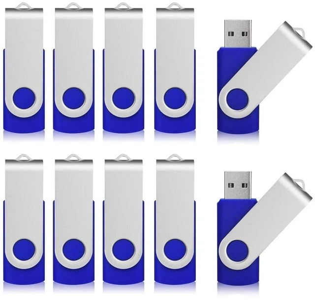 Main image of Aiibe 64GB USB Flash Drive 50 Pack Thumb Drive 64GB Flash Drives USB Drive Bulk USB 2.0 Memory Stick Jump Drives 64 GB Multipack, Blue