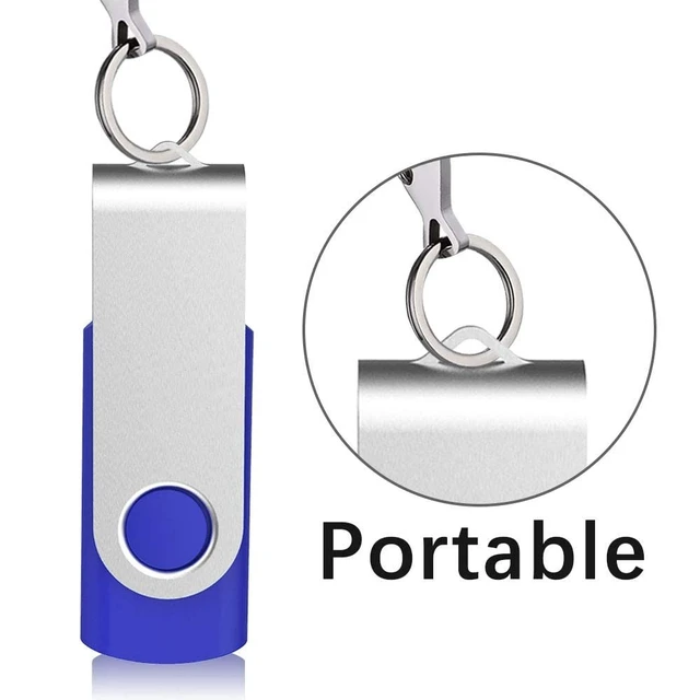 Alt view image 5 of 5 - Aiibe 64GB USB Flash Drive 50 Pack Thumb Drive 64GB Flash Drives USB Drive Bulk USB 2.0 Memory Stick Jump Drives 64 GB Multipack, Blue