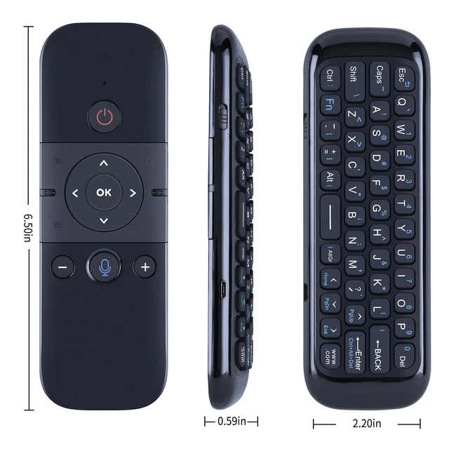 Alt view image 3 of 3 - Rankle Memory Air Mouse Romote with KeyboardIR/RF Remote Control for PC/Android TV Box/Projector/All-in-one PC/HTPC