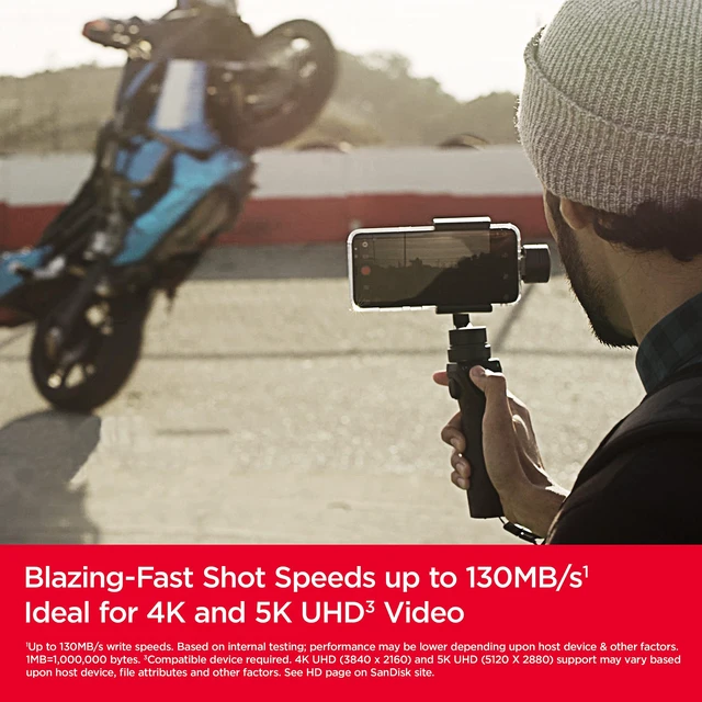 Alt view image 3 of 5 - SANDISK 256GB Extreme microSD Card + Adapter, Up to 190MB/s Read Speeds