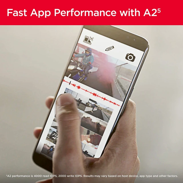 Alt view image 5 of 5 - SANDISK 256GB Extreme microSD Card + Adapter, Up to 190MB/s Read Speeds