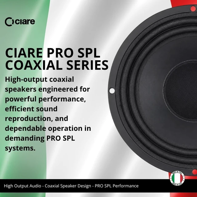 Alt view image 3 of 5 - Ciare SPL CXI160 6.5" Coaxial Speaker, 4 Ohm LF / 8 Ohm HF