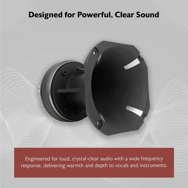 Alt view image 4 of 5 - Rockville HT120 2" Car/Pro Aluminum Horn Titanium Tweeter, 2" Voice Coil