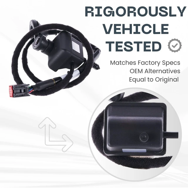 Alt view image 3 of 5 - Backup Camera Replaces for 2010 2011 2012 2013 2014 Ford Mustang OE Part # AR3Z6344210BA AR3T-19G490-CC AR3Z-6344210-BA