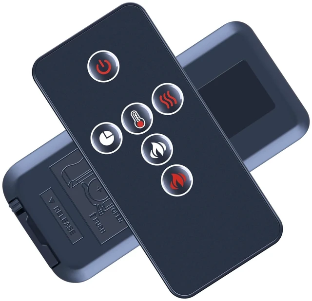 Alt view image 5 of 5 - RYQIF Replacement Remote Control with Napoleon Electric Fireplace W190-0095 NEFL32FH NEFL42FH NEFL50FH NEFL50FH-MT NEFL60FH-MT NEFL60FH NEFL72FH NEFL100FH NEFL42FH-MT