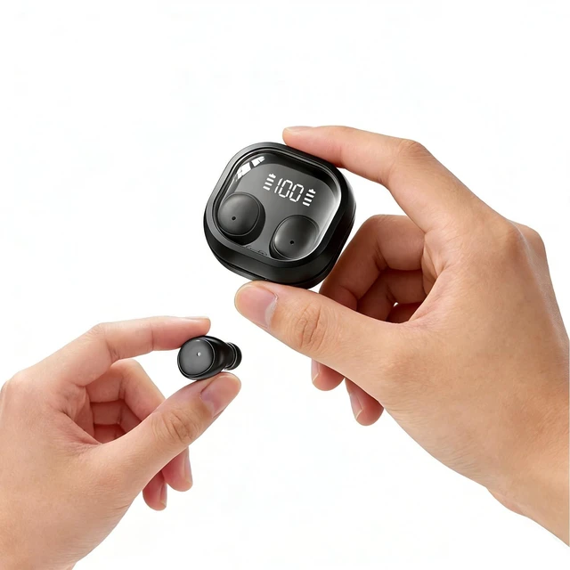 Main image of Invisible Small Earbuds Bluetooth Tiny Discreet Hidden In Ear Earbuds Mini Wireless Headphones Headsets for Work Small Ears Side Sleepers Comfortable Ear Buds Earphones for Women Sleeping on Si