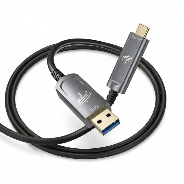 Main image of DWLCWY USB A to USB C Fiber Optic Cable 33FT