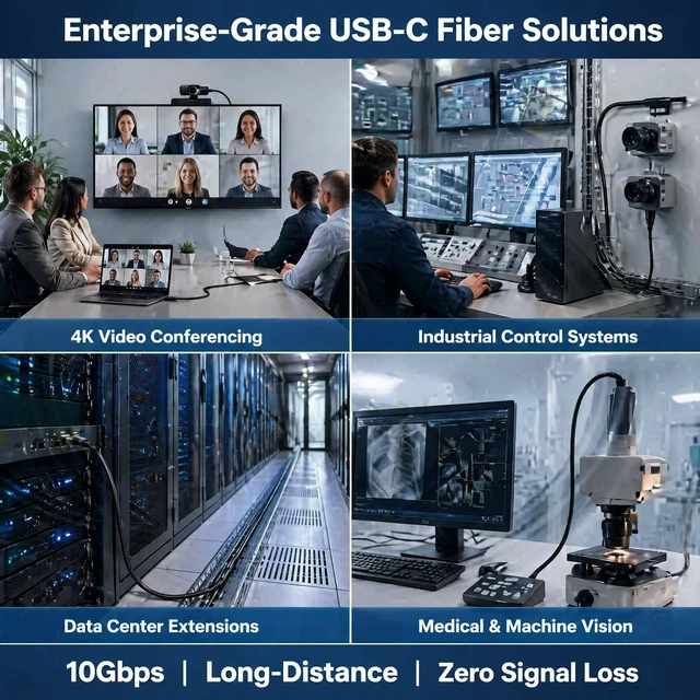 Alt view image 5 of 5 - DWLCWY USB A to USB C Fiber Optic Cable 33FT