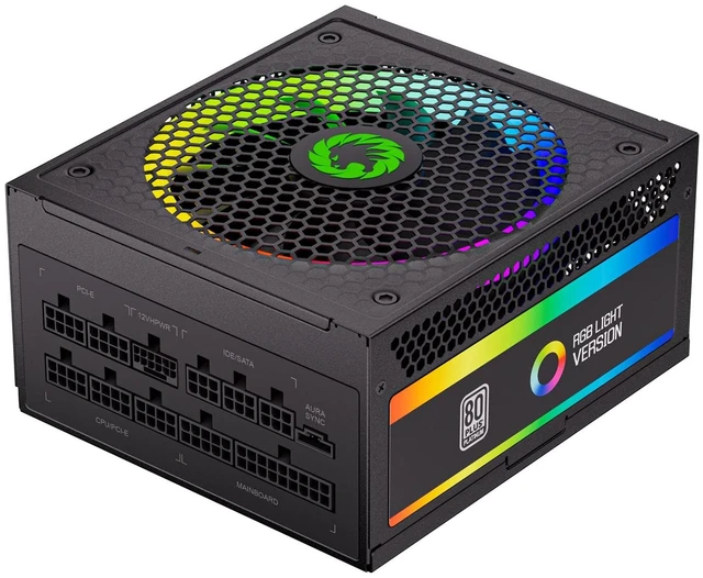 Main image of GAMEMAX 1300W Power Supply, ATX 3.0 & PCIE 5.0 Ready, 80+ Platinum Certified, Addressable RGB with 5V Motherboard Sync, 100% Japanese Capacitors, Fully Modular, RGB-1300