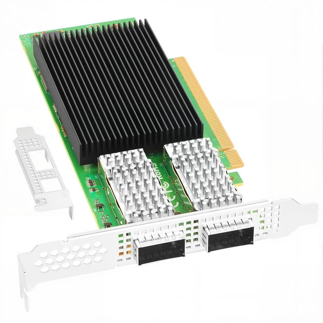 Main image of Vogzone for BCM957508 Network Card, 2*QSFP56 100GbE PCIe 4.0 x16 NIC