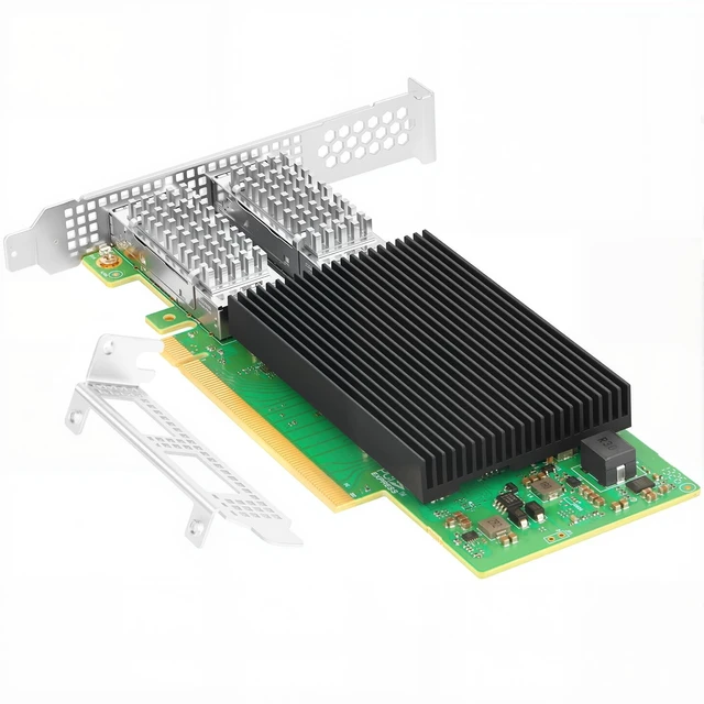 Alt view image 5 of 5 - Vogzone for BCM957508 Network Card, 2*QSFP56 100GbE PCIe 4.0 x16 NIC